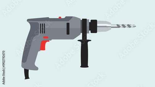 Electric Power Drill Tool for Construction and Home Improvement Projects.
