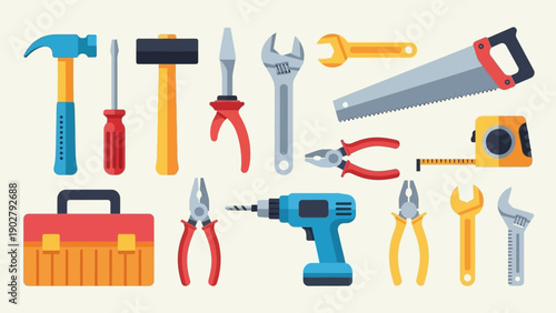 Essential Hand Tools and Power Tools for Home Improvement and Construction.