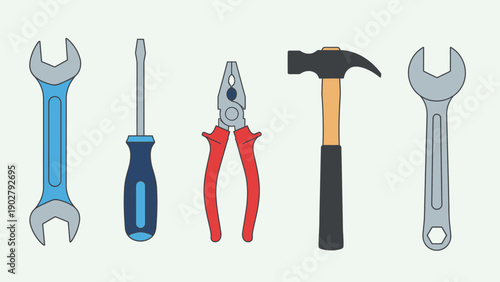 Essential Hand Tools Collection for Home Improvement and Repair.