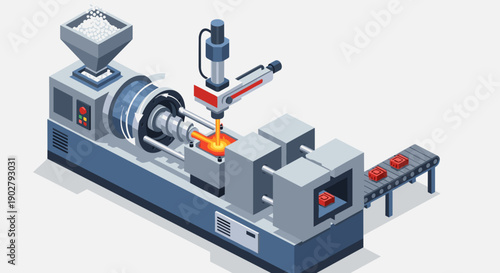 Industrial Injection Molding Machine Equipment.