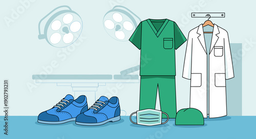 Medical Uniforms and Surgical Equipment.