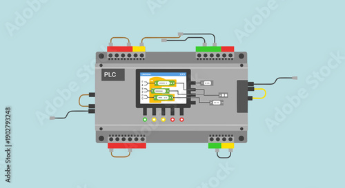 Programmable Logic Controller PLC Industrial Automation.