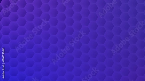 Abstract deep blue and purple gradient background with repeating honeycomb texture creating a seamless loop