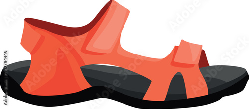 Summer trekking sandals. Outdoor footwear. Vacation travel