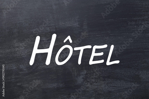 Hôtel tableau noir