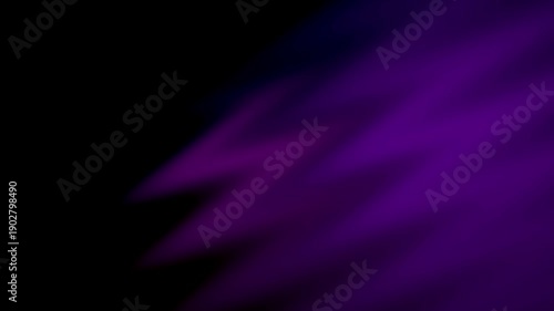Abstract vibrant purple light streaks against deep black background motion creating a seamless loop