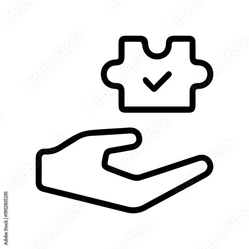 puzzle solution on hand