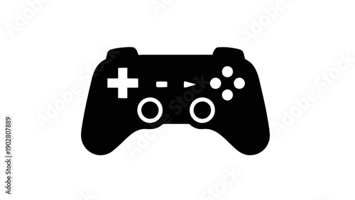 Vector illustration of a modern video game controller concept, on transparent background, for gaming design