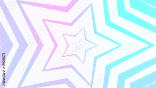 Pastel Gradient Star Tunnel Motion Background