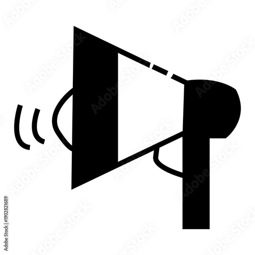 black megaphone vector illustration