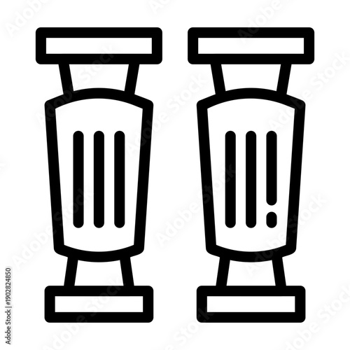shin guards Line Icon