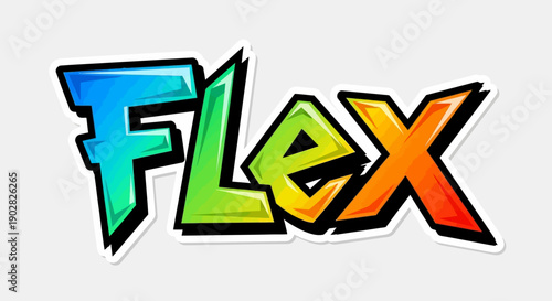 Vibrant Flex logo with colorful gradient effect