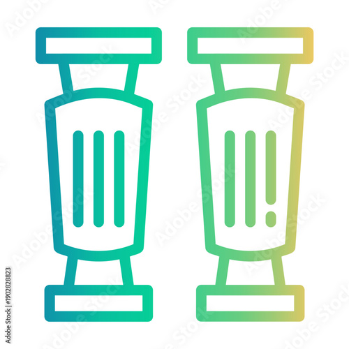 shin guards Line Gradient Icon