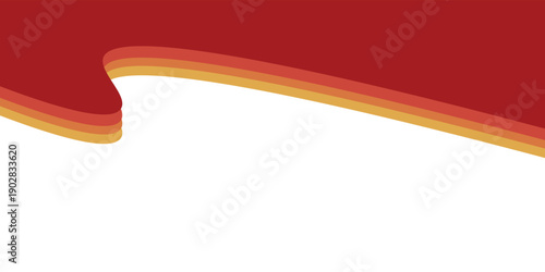 Abstract Curved Border Shape for Header and Divider Design eps10