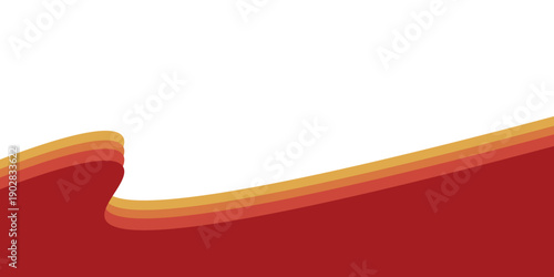 Abstract Curved Border Shape for Header and Divider Design eps10 vector