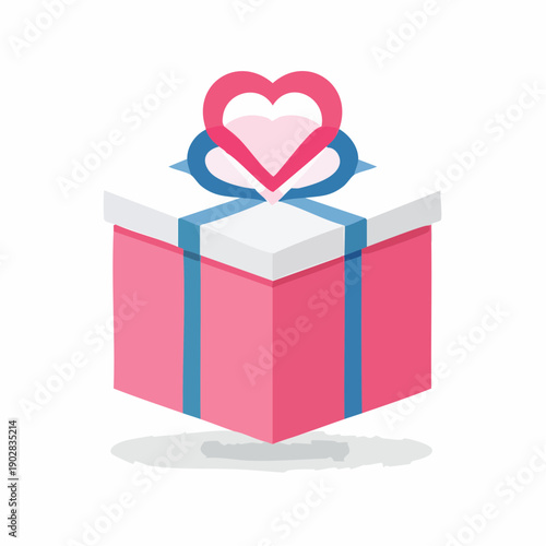 Gift box with heart