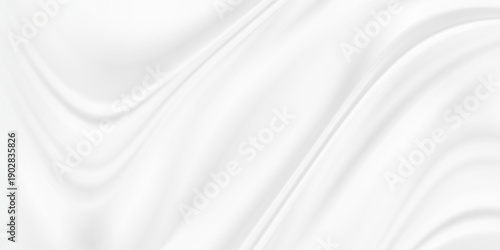 White gray satin texture that is white silver fabric silk panorama background with beautiful soft blur pattern natural.