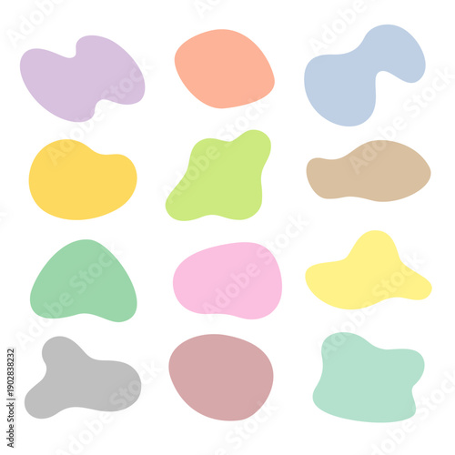 カラフルな柔らかいフレームのセット