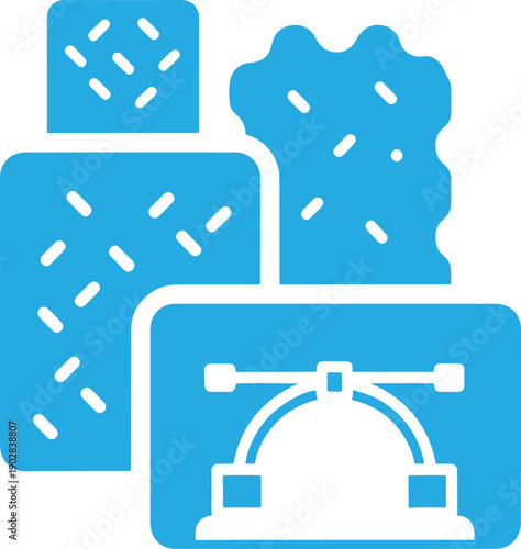 Blue Whisk Set With Dotted Background