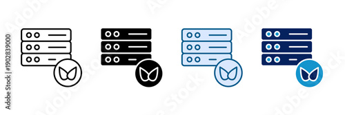 Big Data Agriculture Icon Set Multiple Style Collection