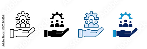 Public Services Icon Set Multiple Style Collection