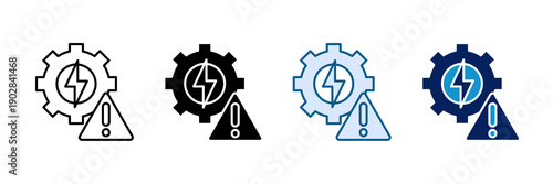 Critical Incident Icon Set Multiple Style Collection