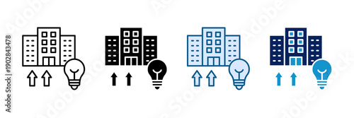 Startup Company Icon Set Multiple Style Collection