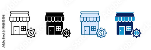 Sme Management Icon Set Multiple Style Collection