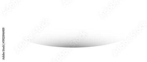 Abstract white background with a soft grey shadow at the bottom creating a subtle depth effect for product presentation and minimalist design