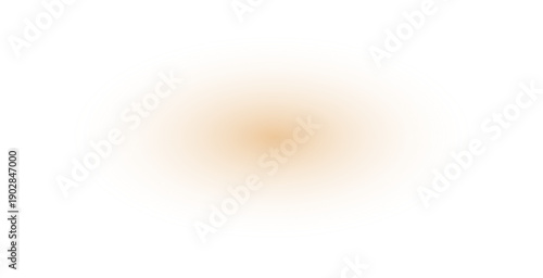 Soft orange radial gradient glow on white background, abstract warm light blur effect, subtle sun flare or spotlight element for design