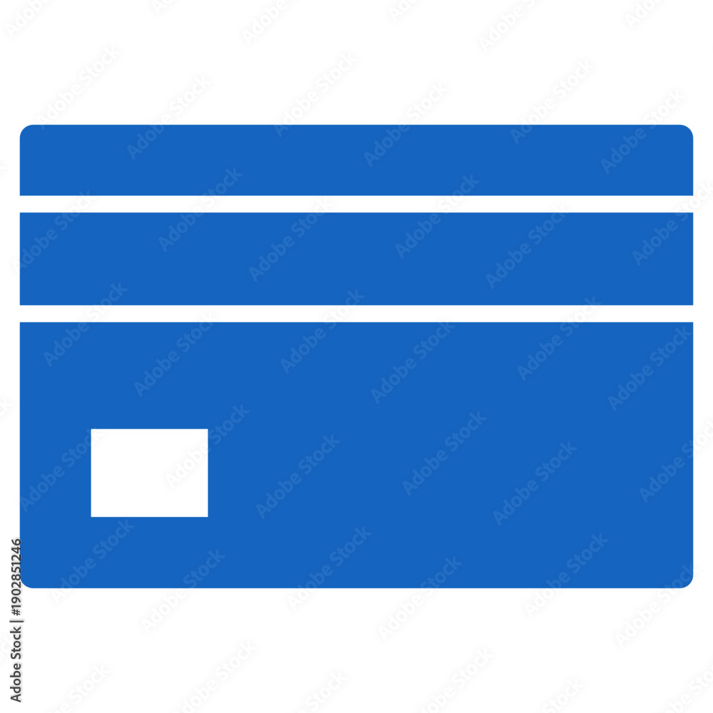 Obraz premium Flat Colored Credit Card Icon for E-commerce Interface System
