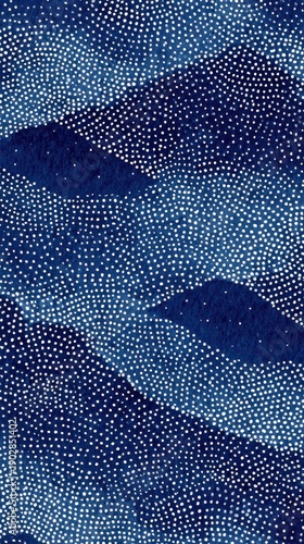 Wallpaper Mural Abstract Seamless Dotted Pattern on Dark Blue Texture Digital Art for Fabric Design Wallpaper Background and Modern Decoration with White Dots Torontodigital.ca