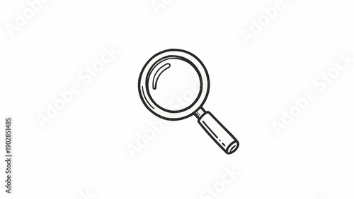 Tableau sur toile Magnifying glass for inspection purposes.