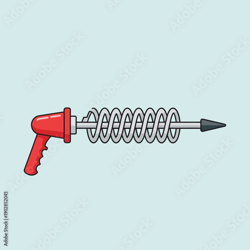 Retro Sci-Fi Ray Gun - Vintage Futuristic Weapon Illustration