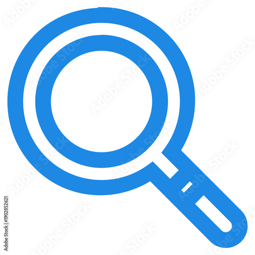 Foto Flat Colored Search Icon for User Interface Navigation