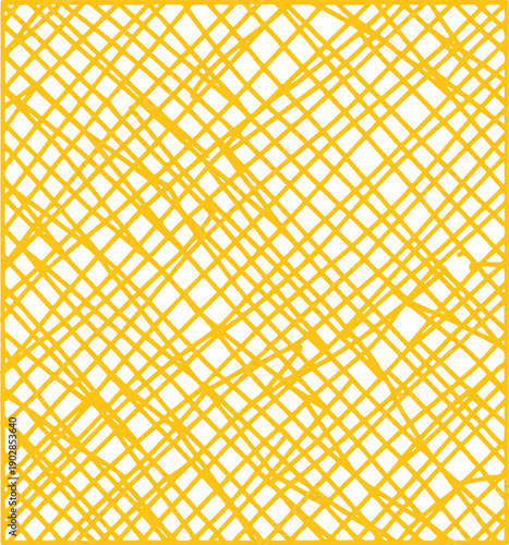 Bright Yellow Lattice Pattern Background geometric