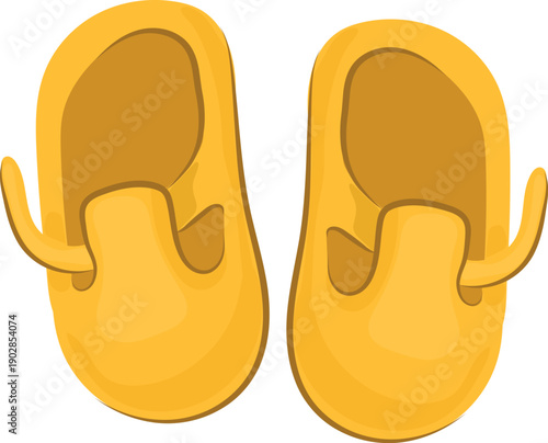 Baby shoes cartoon icon. Newborn footwear pair