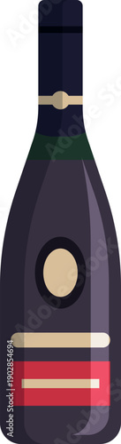 Vermouth sweet drink alcohol bottle color icon