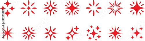 Red starburst shapes icons set for design elements and graphic resources starburst shapes icons set for design elements and graphic resources