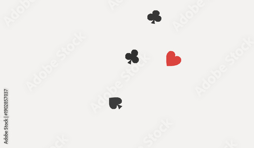 3D realistic flying playing card vector icon aces falling on white background