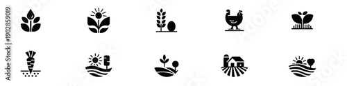 Farming and Agriculture Icons Collection