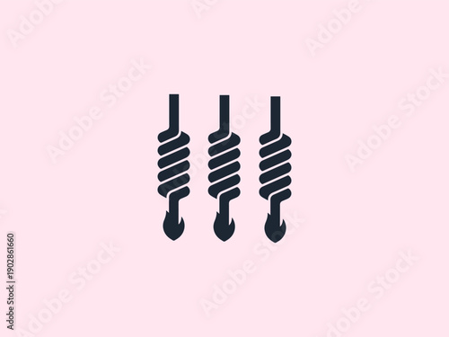 Victory Opening Abstract Black Silhouette Icon