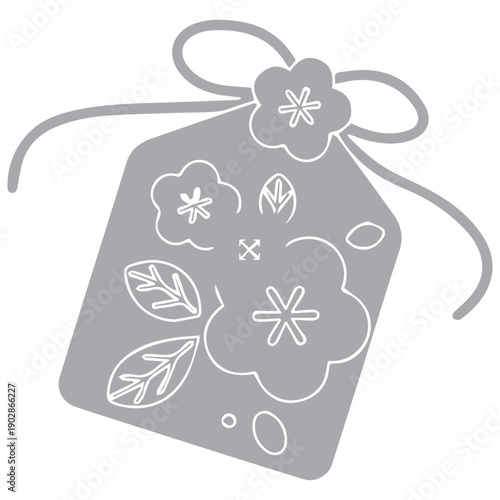 Floral Japanese Luck Charm