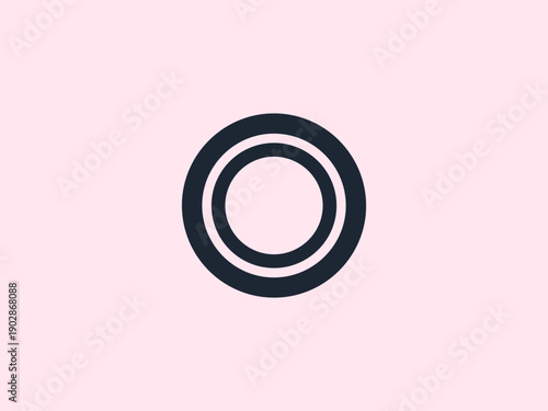 Pure Unity Abstract Black Silhouette Icon