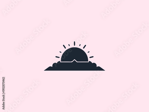Breaking Dawn Protection Black Silhouette Icon