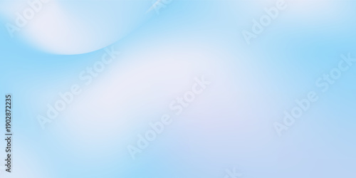 Smooth Blue-White Gradient Hint Of Blue-Pink Tints. Conceptual Gradient Background In Cold And Pastel Tones. From Blue Sky To Pink Hues.