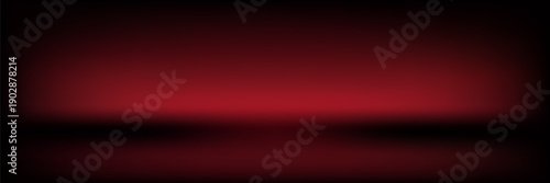 Abstract gradient podium background. Empty red 3D studio background. Clean scene for product presentation mockup template. vector Eps 10