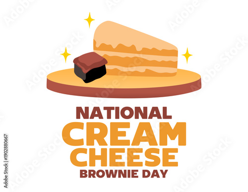 National Cream Cheese Brownie Day with delicious cream cheese brownies
