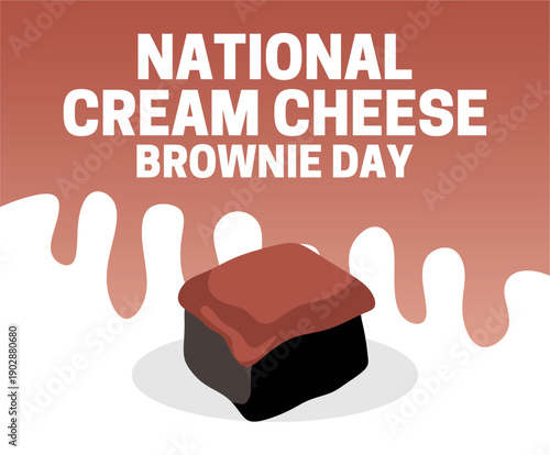 National Cream Cheese Brownie Day with delicious cream cheese brownies