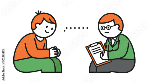 Child and Therapist Engaged in Counseling Session for Emotional Wellbeing